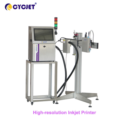 CYCJET उच्च संकल्प इंकजेट प्रिंटर गैर बुना हुआ सामग्री लोगो मुद्रण 40m / मिनट के लिए