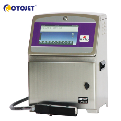 CYCJET B9080 औद्योगिक इंकजेट प्रिंटर बारकोड ब्लैक इंकजेट दिनांक कोड प्रिंटर